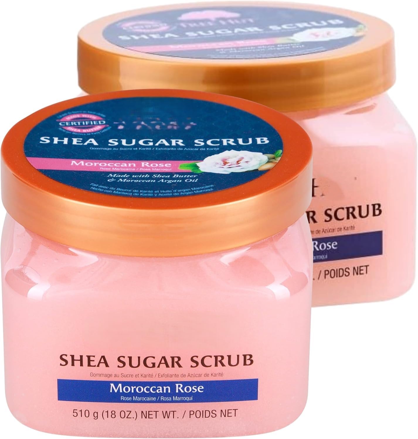(Pack of 2) Moroccan Rose Shea Sugar Body Scrub