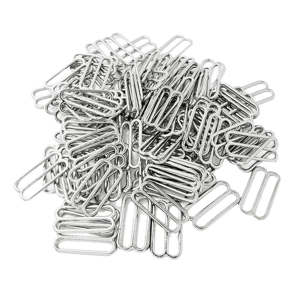 10 zestawów 100 sztuk metalowy biustonosz bielizna pasek klips do szycia haczyk 8 kształtów 19 mm