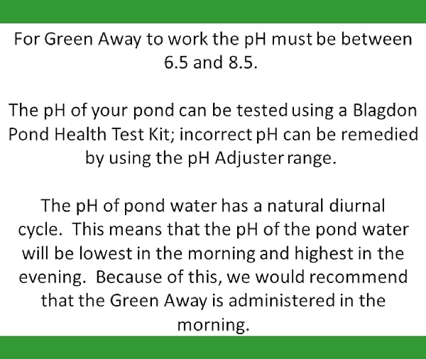Blagdon Green Away Pond Water Treatment, Clears Green Water and Suspended Algae Particles, Natural, Plant Friendly, Safe for Fish, 500 ml, Treats 10,000 Litres of Water - 4