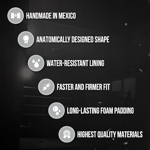 Miniatura 8 de Cleto Reyes High Precision Hook and Loop Boxing Gloves - BlackSilver Bullet