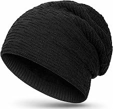 Compagno Unisex Warm Lined Beanie Hat, Knitted Hat, Winter Hat, One Size
