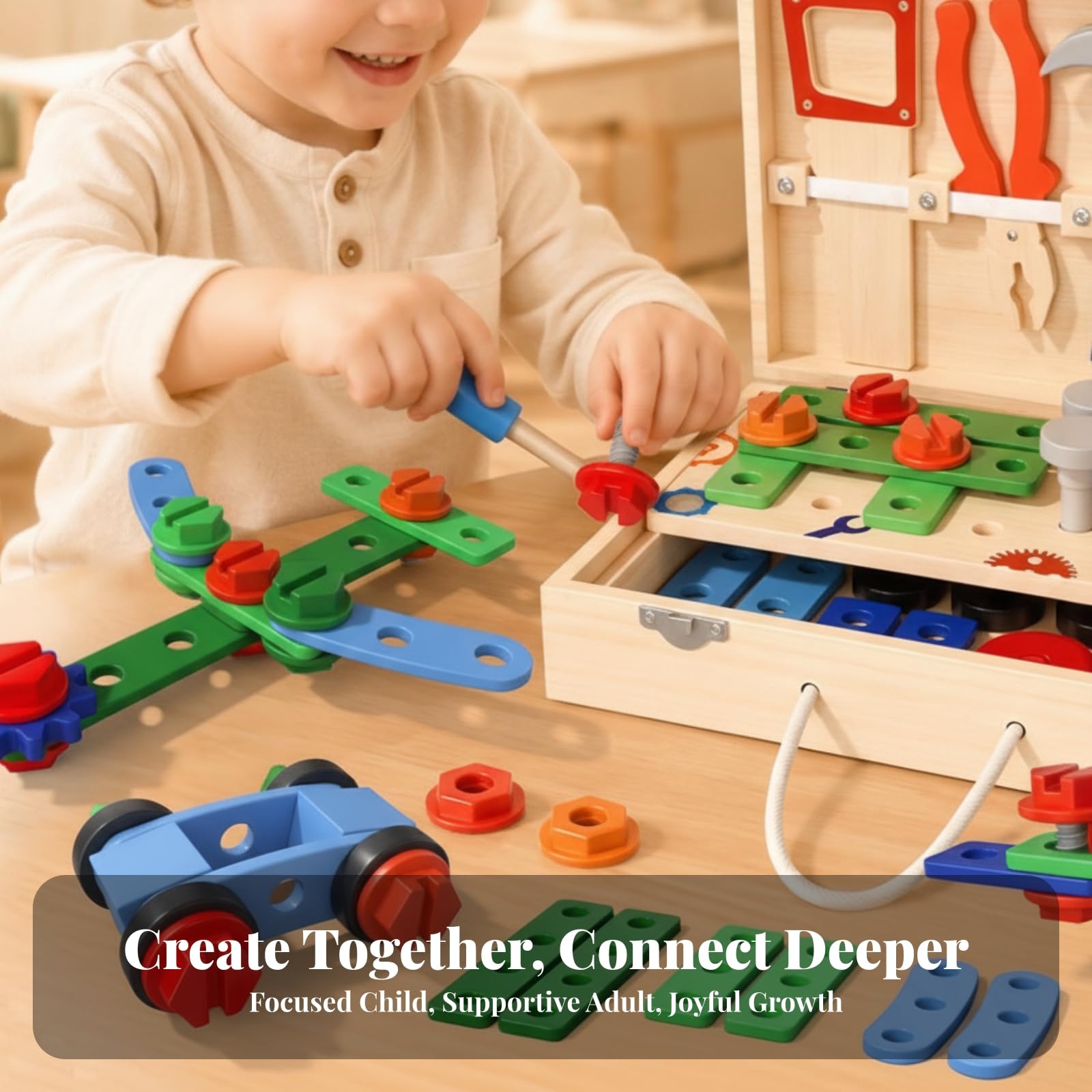 Bricolage en Bois | Portable, pédagogie Active, Jeu D'imitation Bricolage, pr École Maternelle