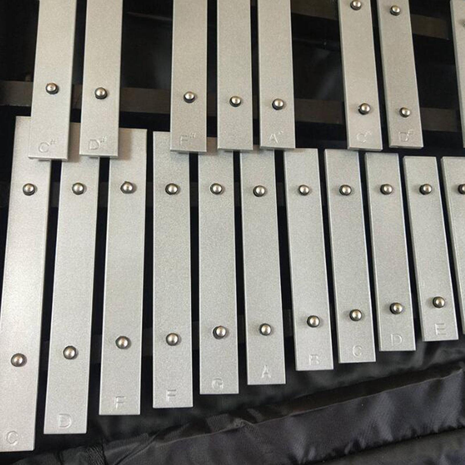 Strumento Musicale Giocattolo Professionale in Metallo Xilofono a 37 Note per