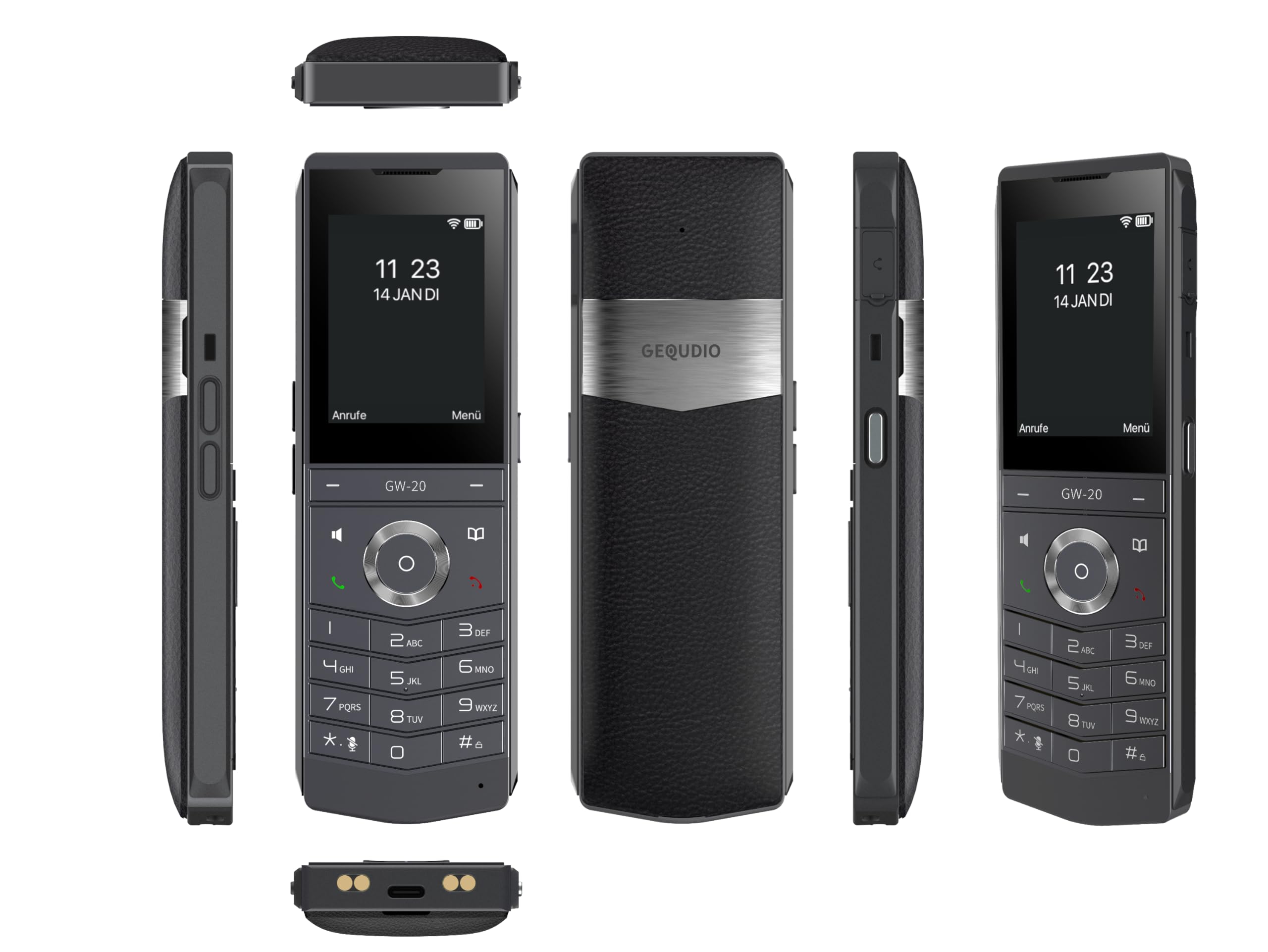 GEQUDIO GW-20 WLAN IP Telefon schnurlos | Wi-Fi 6 Modul, WLAN Roaming, IP67 wasserdicht, Bluetooth, Edition 2026