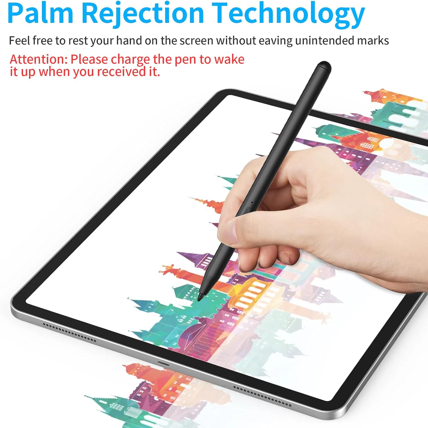 Stylus Pen for HP Omnibook, Digital Pen for HP Envy Pavilion Specter x360 Touch Screen Devices Rechargeable MPP 2.0 Tilt with 4096 Pressure Sensitivity Palm Rejection, Fast Charging