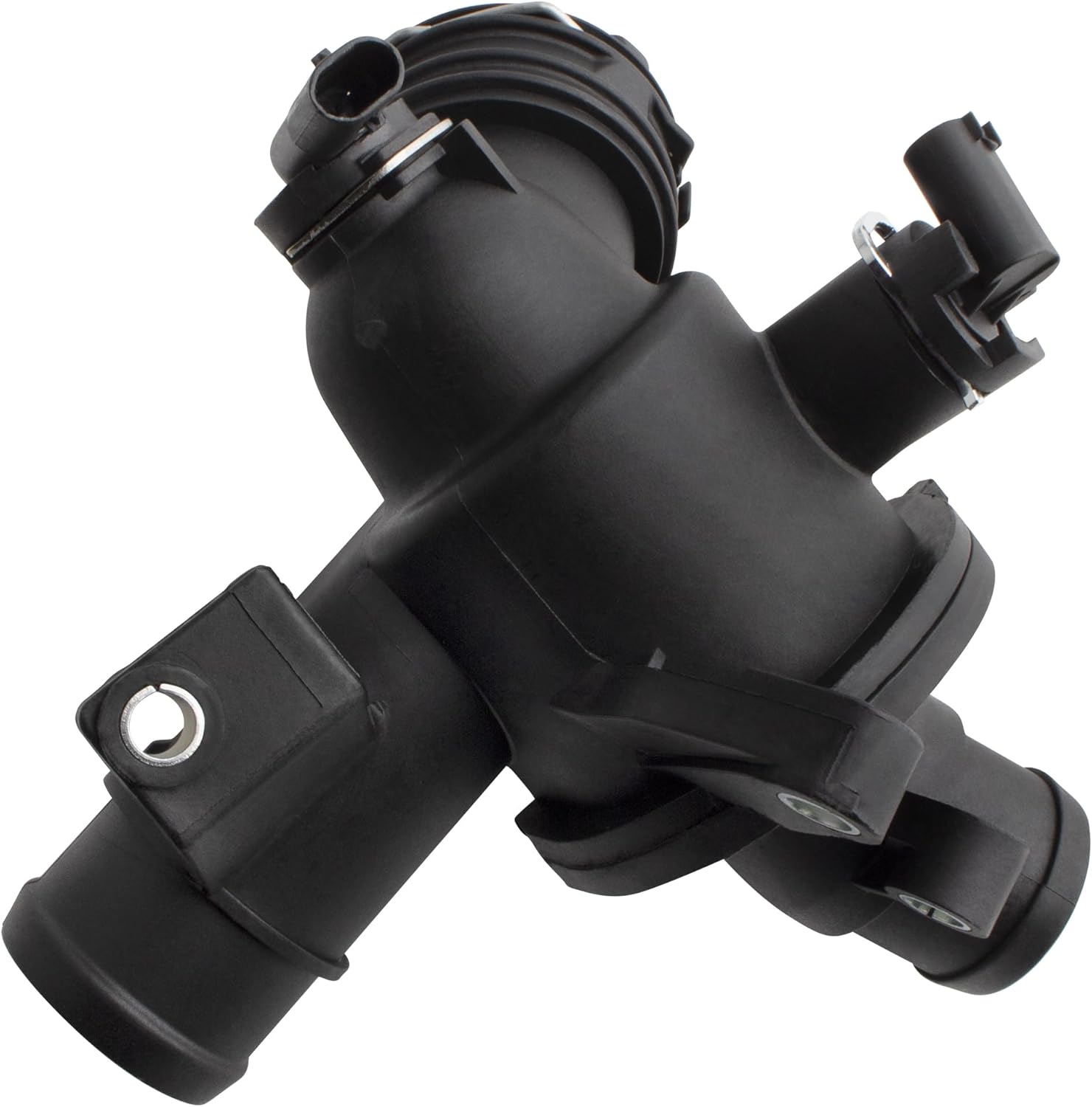 BOXI 902-5848 Engine Coolant Thermostat Housing Assembly Fits for Mercedes Benz E250 GLE300d GLK250 ML250 Sprinter 2500 3500 / URO014240 6512003200