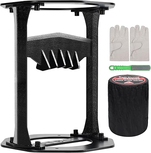STBoo Divisor de leña para madera  Divisor de troncos manual XL resistente  Divisor de leña portátil con cubierta impermeable y guante para