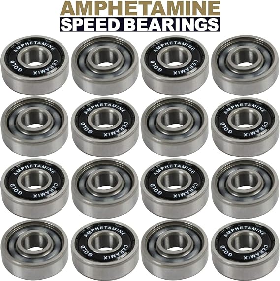 Amphetamine Roller Hockey Bearings Inline Skate Speed KIT Ceramic Gold
