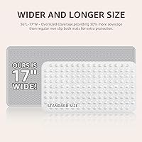 Vista 2 de OTHWAY Alfombra de Bañera Antideslizante, Alfombra de Baño de Goma Extra Larga para Bañera, Lavable a Máquina, Alfombra Antideslizante para Ducha