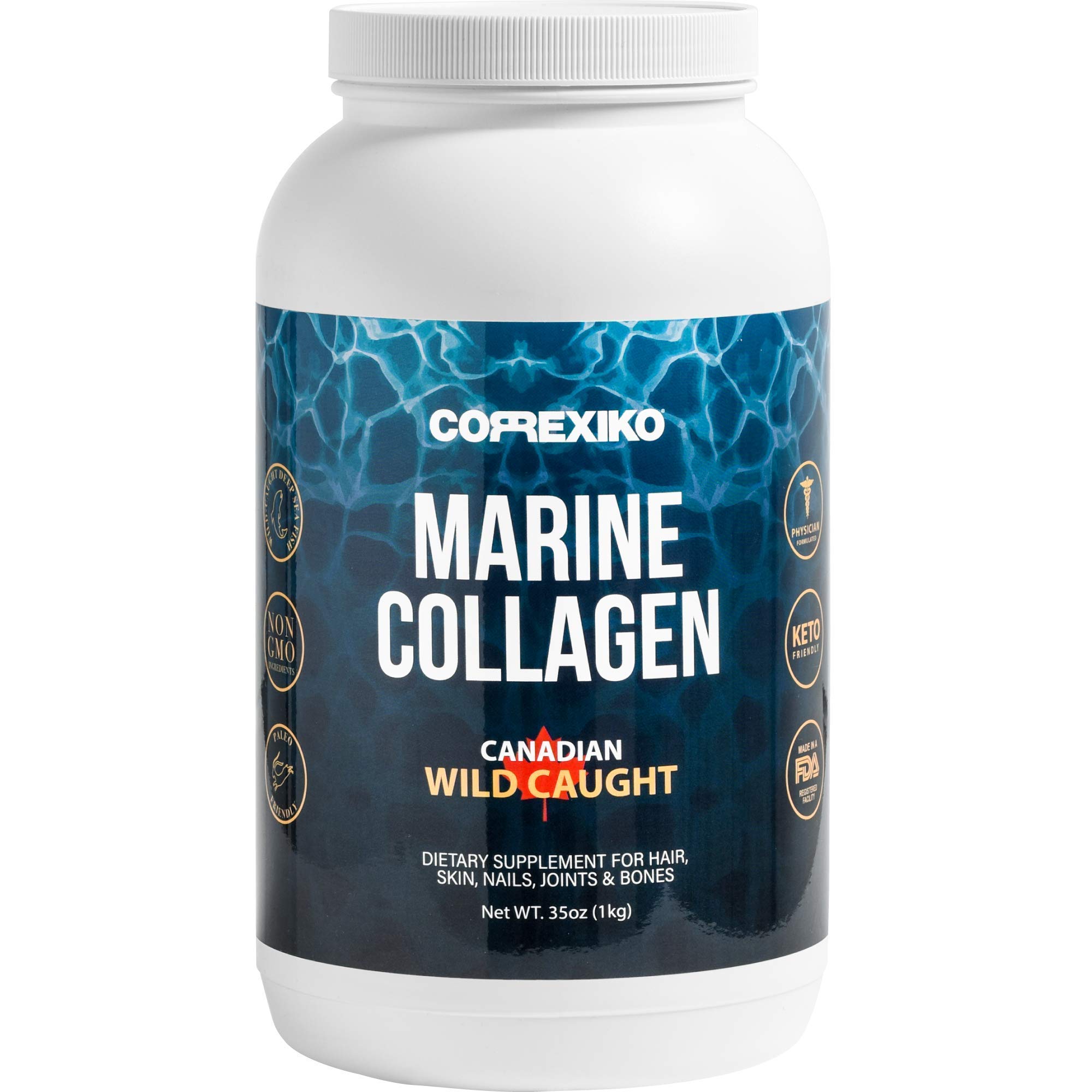 Buy Hydrolyzed Marine Collagen Peptides Powder. Canadian WildCaught