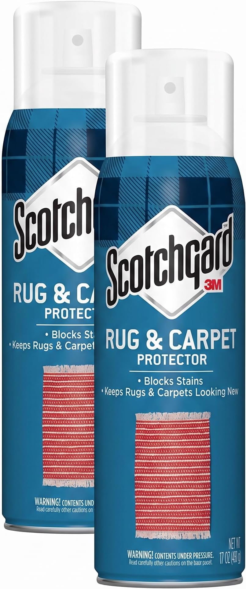 Scotchgard Rug & Carpet Protector, Carpet & Rug Protector Blocks Stains During Fall and Winter Holidays, Fabric Protector Makes Cleanup of Stains from Food Spills Easier, 17 oz (Pack of 2)