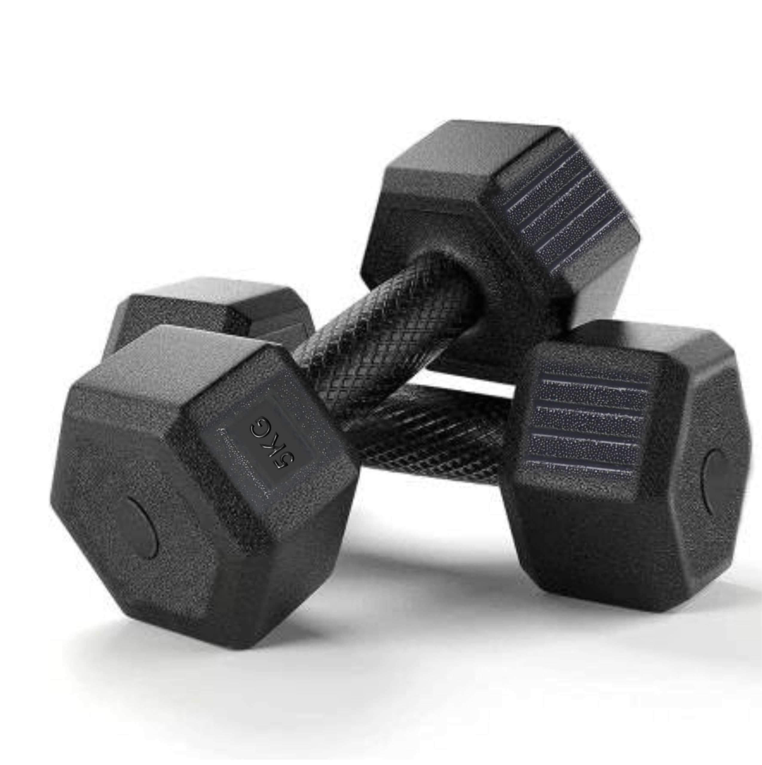 APPROX Hexa PVC Coated Dumbbells Set For Home Gyming | Workout, Exercise & Fitness Dumbbell | Fixed Weight Dumbbell | Pair of 2-5kg Dumbbells | Color - Black (B0D3TG8F3Q) Amazon Price History, Amazon Price Tracker