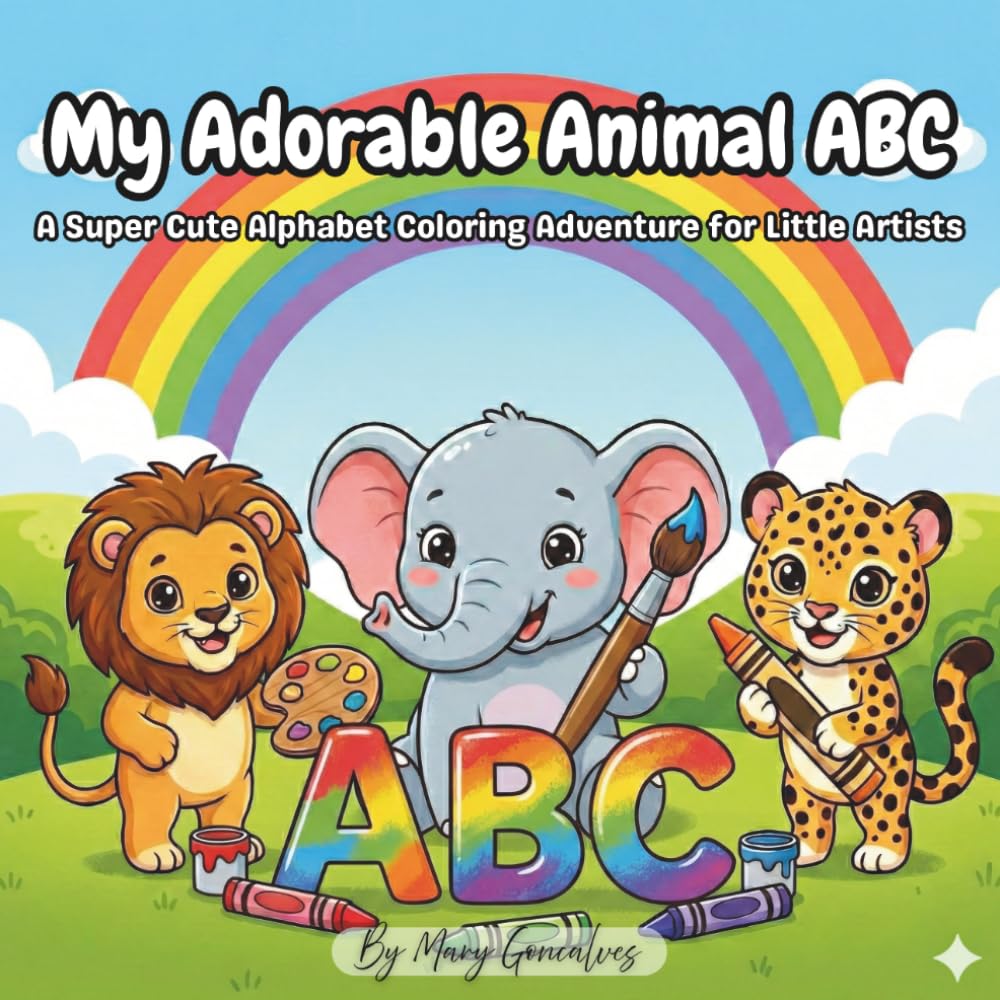 My Adorable Animal ABC: A Super Cute Alphabet Coloring Adventure for Little Artists
