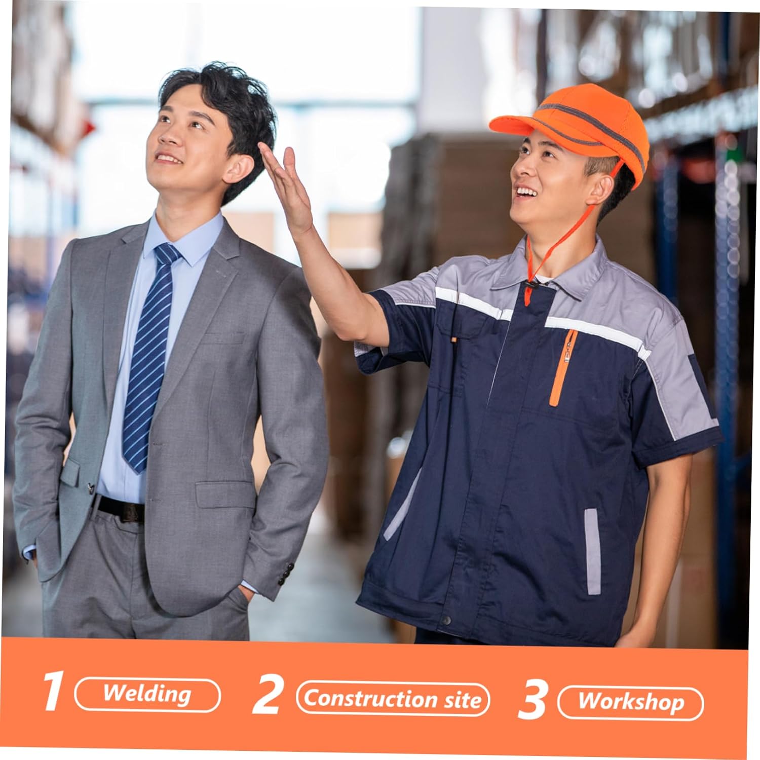 DOITOOL 2pcs Summer Hat for Women Men Reflective Safety Hat Visor Shade Outdoor Sports Cap Cycling Cap