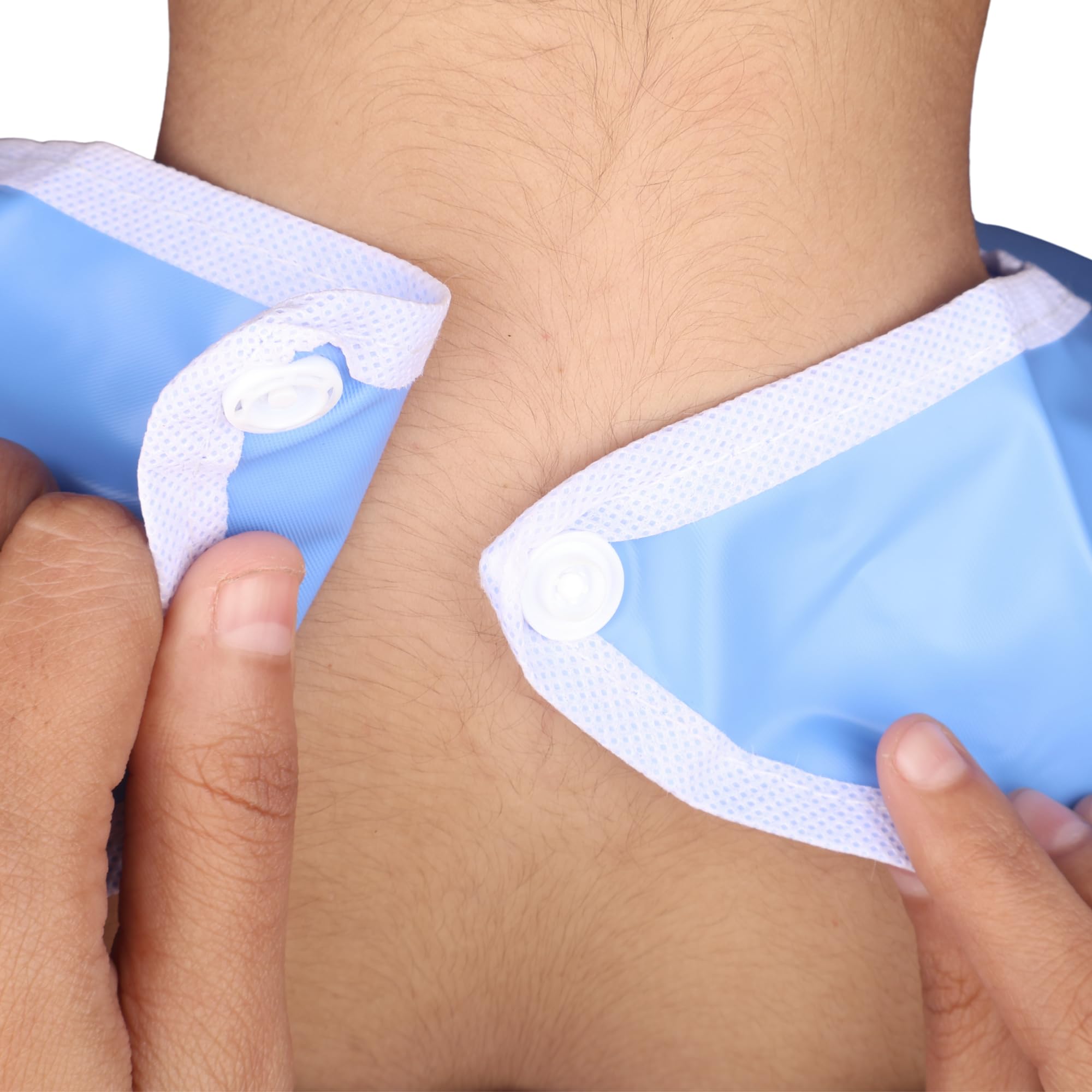 AQBAH Pack of 3 bibs for Adult Food or Dining Eating, Washable With Leakproof Pocket for Senior Citizens, Elderly Patients with Adjustable Neck Closure for Women and Men - Image 6 thumbnail