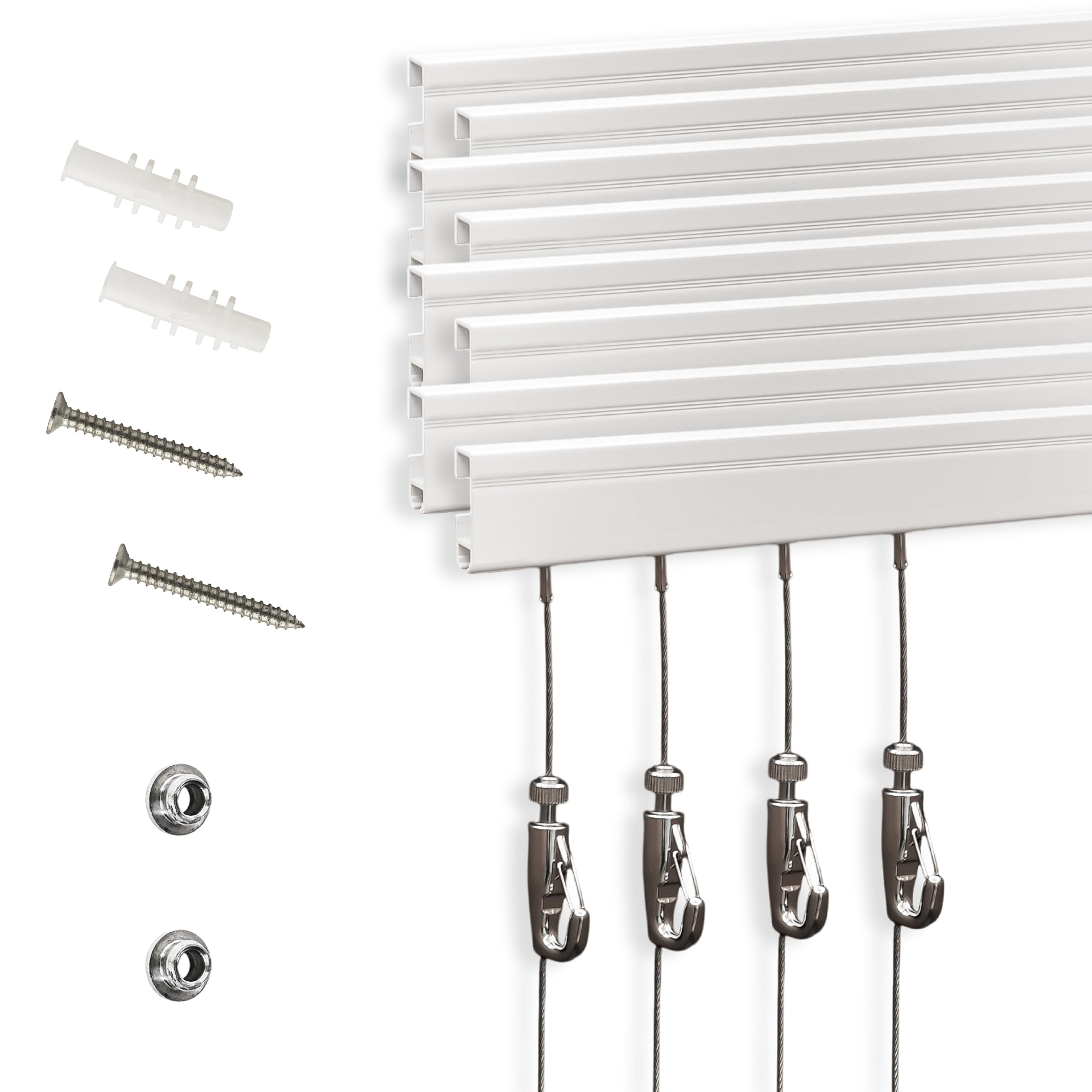 Amazon | ピクチャーレール 壁掛けシステム（隠しタイプ）– アート展示