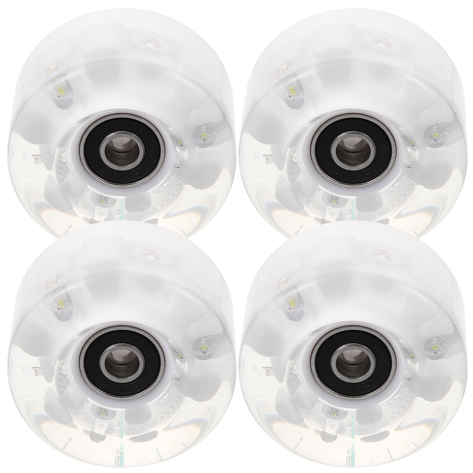 Ruedas de Patinaje Luminosas 1 Set Pu para Skateboard y Roller Skate