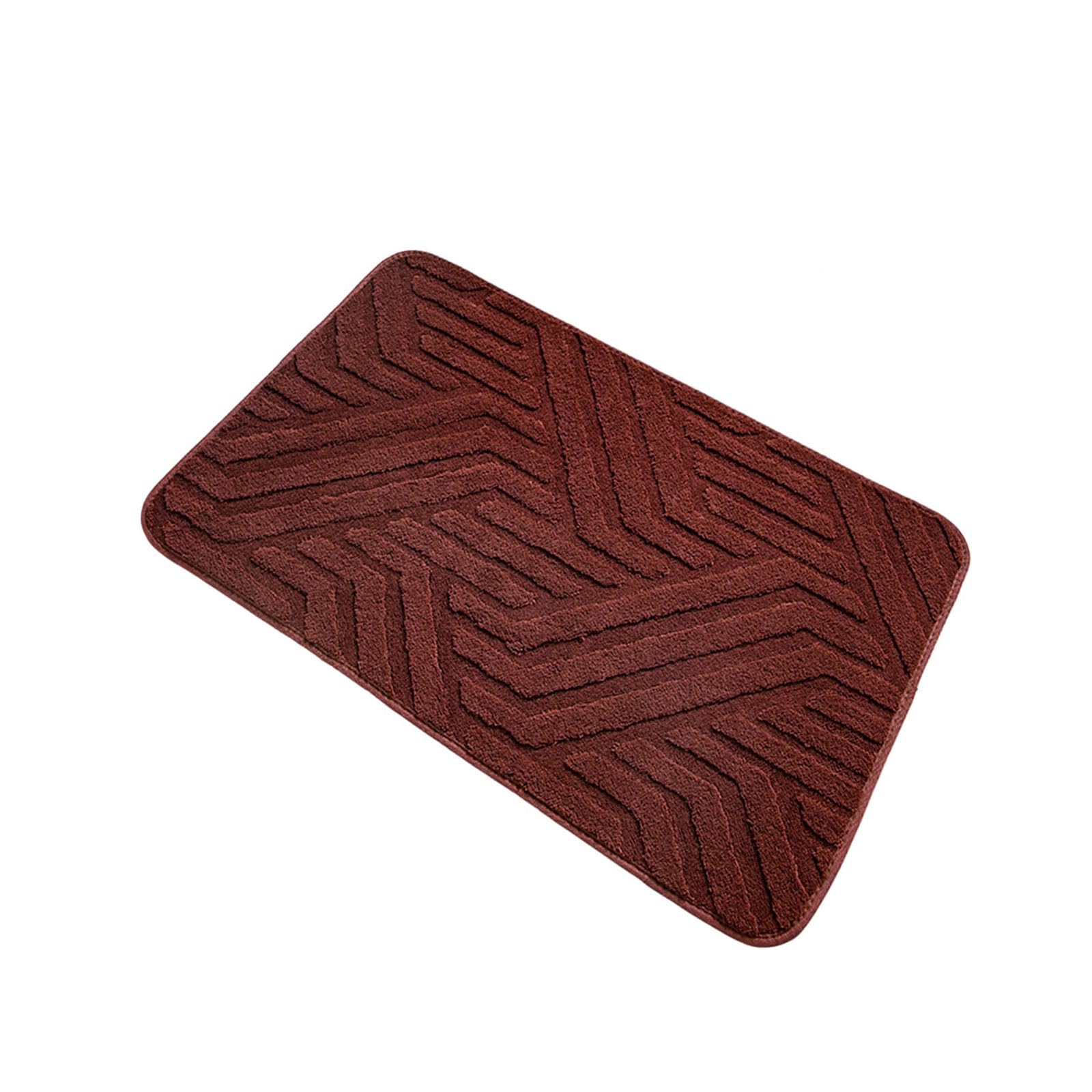 WEILWH Weave Bath Mat 40x60cm Absorbent Polyester Shower Rug NonSlip Bathroom Floor Mat Easy to Clean Decorations Super Absorbent Bathroom Rug Nonslip Design