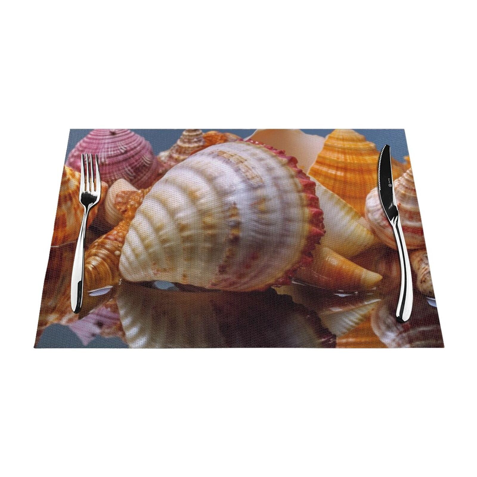 Set de table pour table de salle à manger coquillage antidérapant 45x30