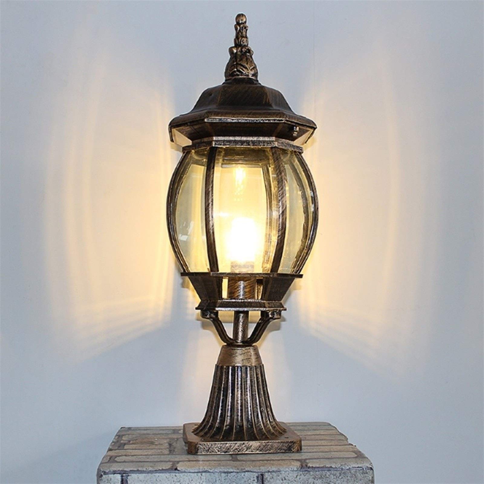 VDOQTLJT European Retro Post Light Community Courtyard Garden Wall Villa Headlights LED Door Lights Lamps