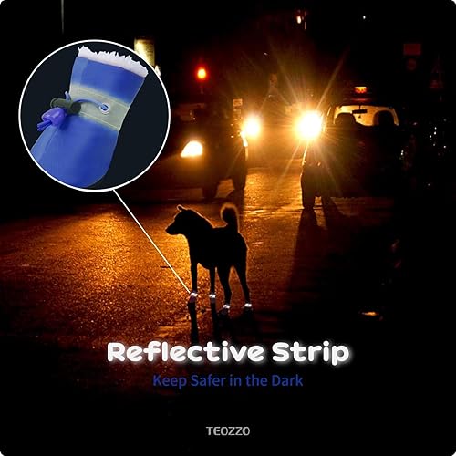 Miniatura 7 de Botas de nieve para perro, botas de nieve para perros de invierno, botas y protector de patas, botines cálidos para perros con tira reflectante,