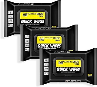 HOMBIX Shoe Wipes | 80 Pcs Per Pack | Portable, Travel-Friendly Sneaker Cleaning Wipes | Removes Dirt, Scuffs &amp; Stains | f...
