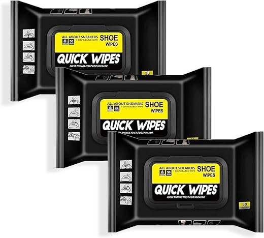 HOMBIX Shoe Wipes | 80 Pcs Per Pack | Portable, Travel-Friendly Sneaker Cleaning Wipes | Removes Dirt, Scuffs & Stains | f...