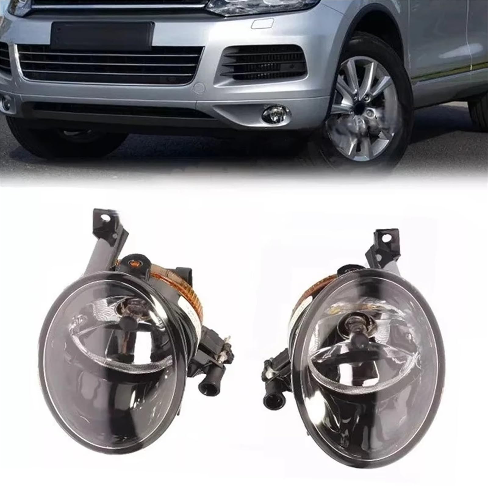 Fendinebbia Auto Faretti 2 Pezzi Lampada Fendinebbia Anteriore A LED 7P6941699 7P6941700 Lampadina Alogena per Auto per VW per Touareg 2010-2014