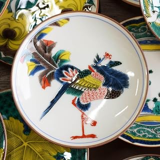 和座の蔵 Usizu 盘子 时尚 小碟子 九谷烧 名品 小碟子 古九谷色绘凤凰文 陶器 小碟子 品牌 日式餐具 婚礼 小礼物 生日礼物