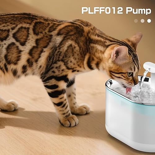 Miniatura 7 de PLFF012 Bomba de repuesto para fuente de agua PETLIBRO para gatos, compatible con el modelo PLWF002, bomba ultra silenciosa con kit de 4 filtros
