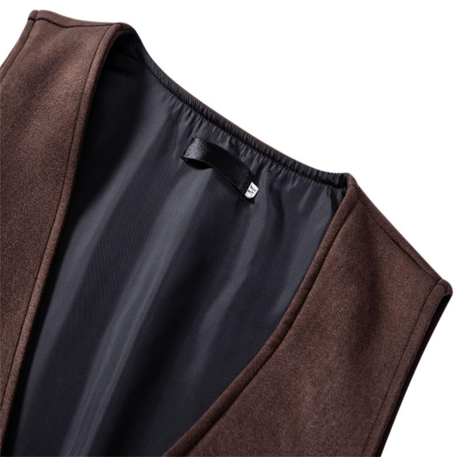 Gilet da uomo, sportivo, elegante, blu, senza maniche, cammello