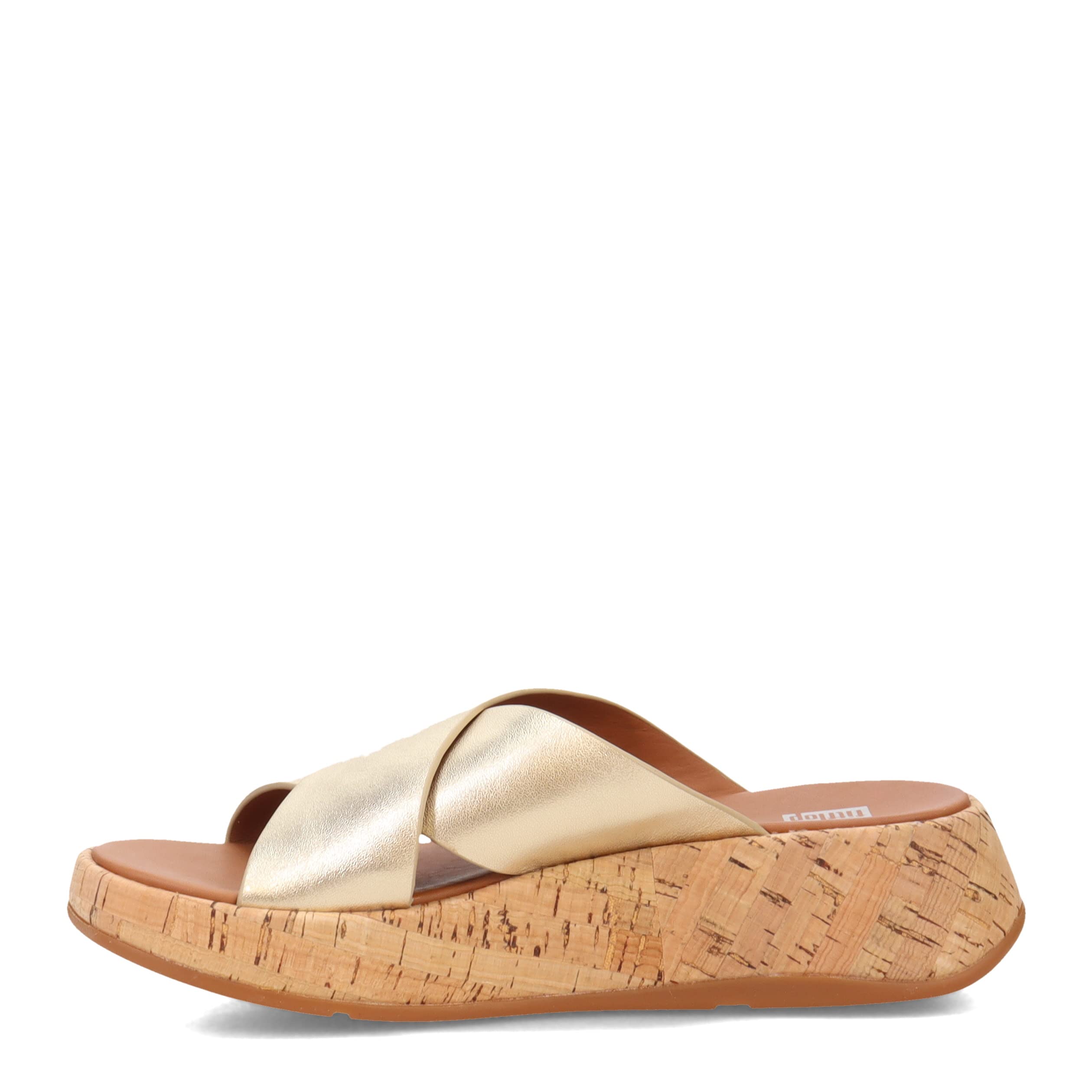 FitFlopWomen's, F-Mode Flatform Cross Slide Platinum 6.5 M