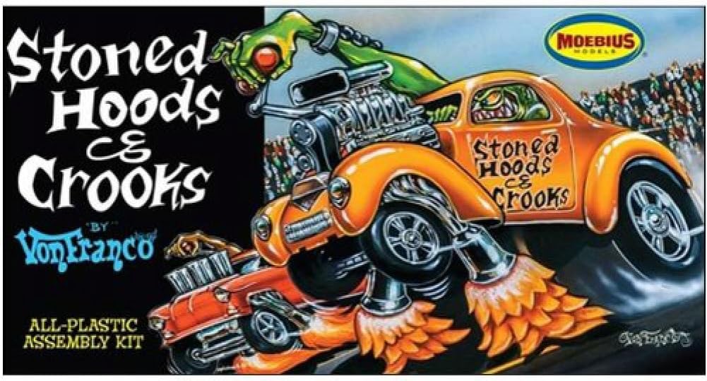 Moebius Models® Von Franco's Stoned Hoods & Crooks Plastic Model Kit, 1/25 Scale