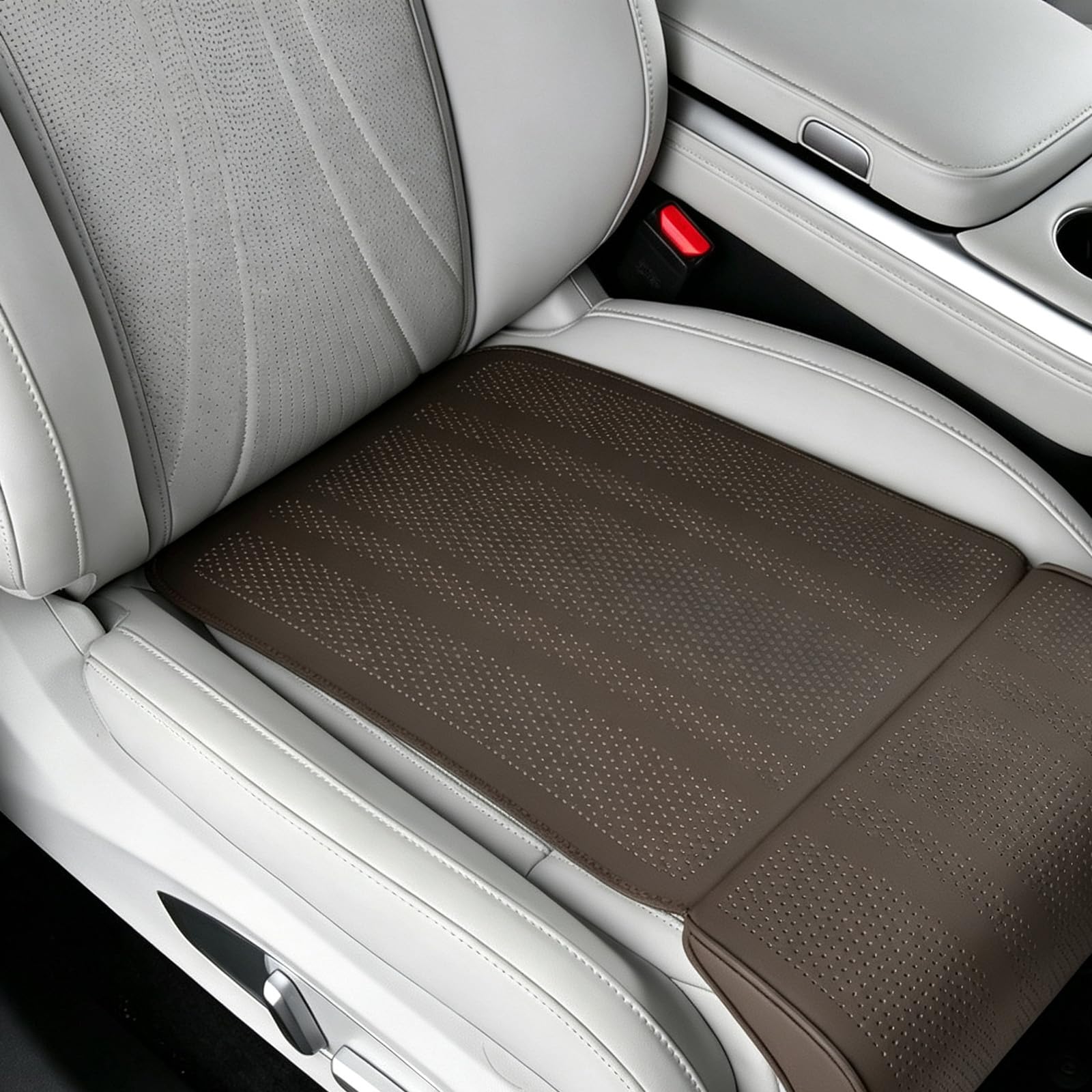 Motario Car Seat Extender Leg Support Cushion for Ligier JS50 2000-2026 2027, Memory Foam Under-Thigh Support Comfort Leg Rest Pads,E/Coffee
