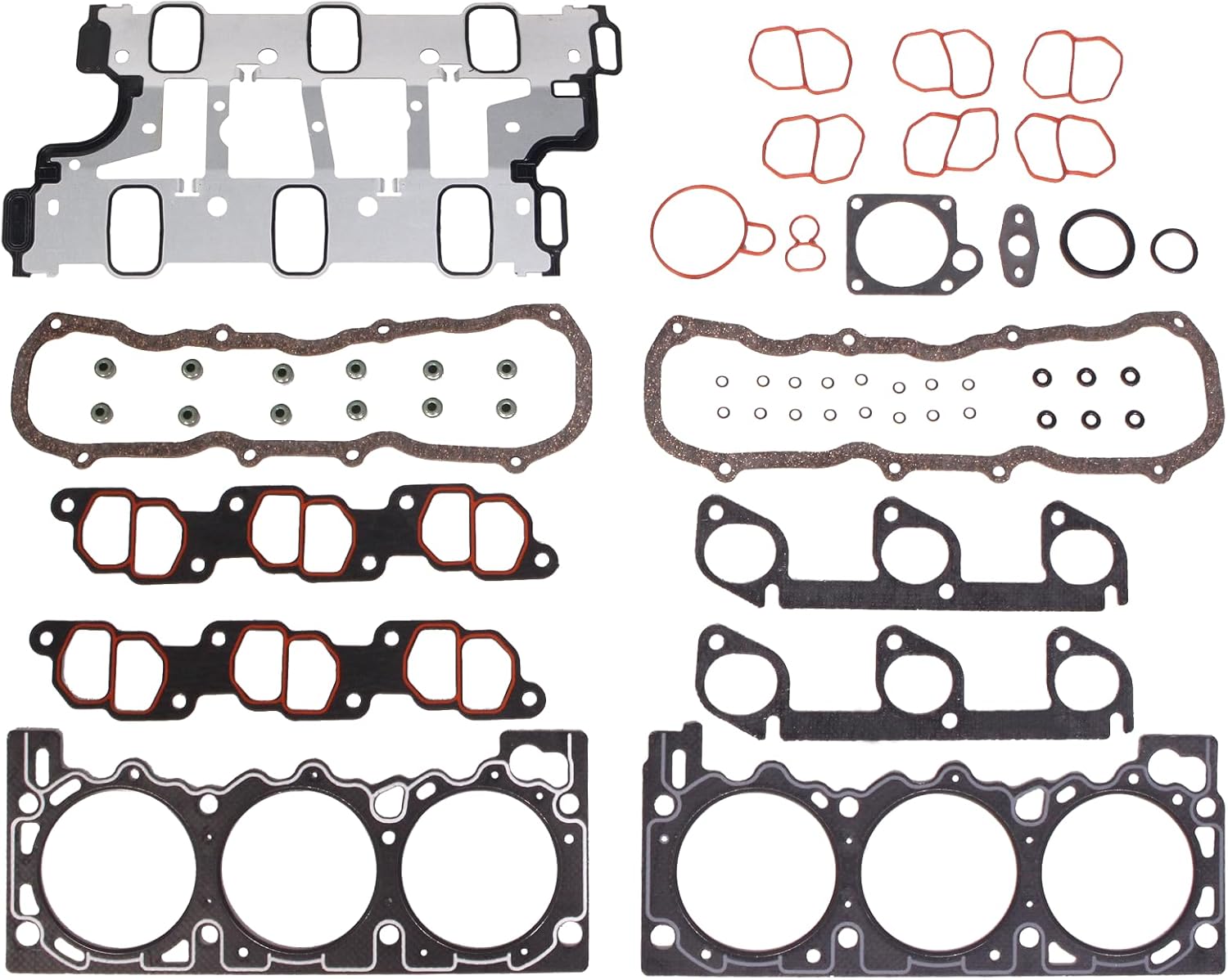 Engine Head Gasket Kit Fit for 1997-2000 Ford Explorer Ranger Aerostar 4.0L Cylinder Head Gasket Set Replacement for Mazda B4000 4.0L Replace# HS9081PT-1