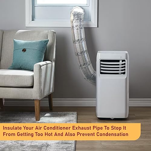 Miniatura 4 de Envoltura aislante de papel de aluminio de burbujas de 6 pulgadas x 25 pies, aislamiento de CA portátil, rollo de aislamiento de lámina reflectante,