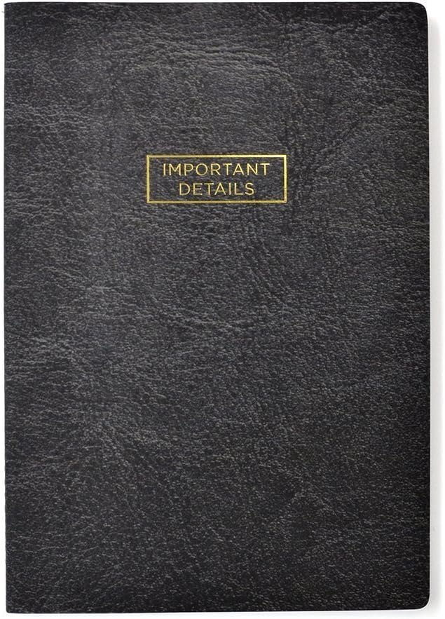 George Stanley 'Important Details' Stitched Notebook (25405)