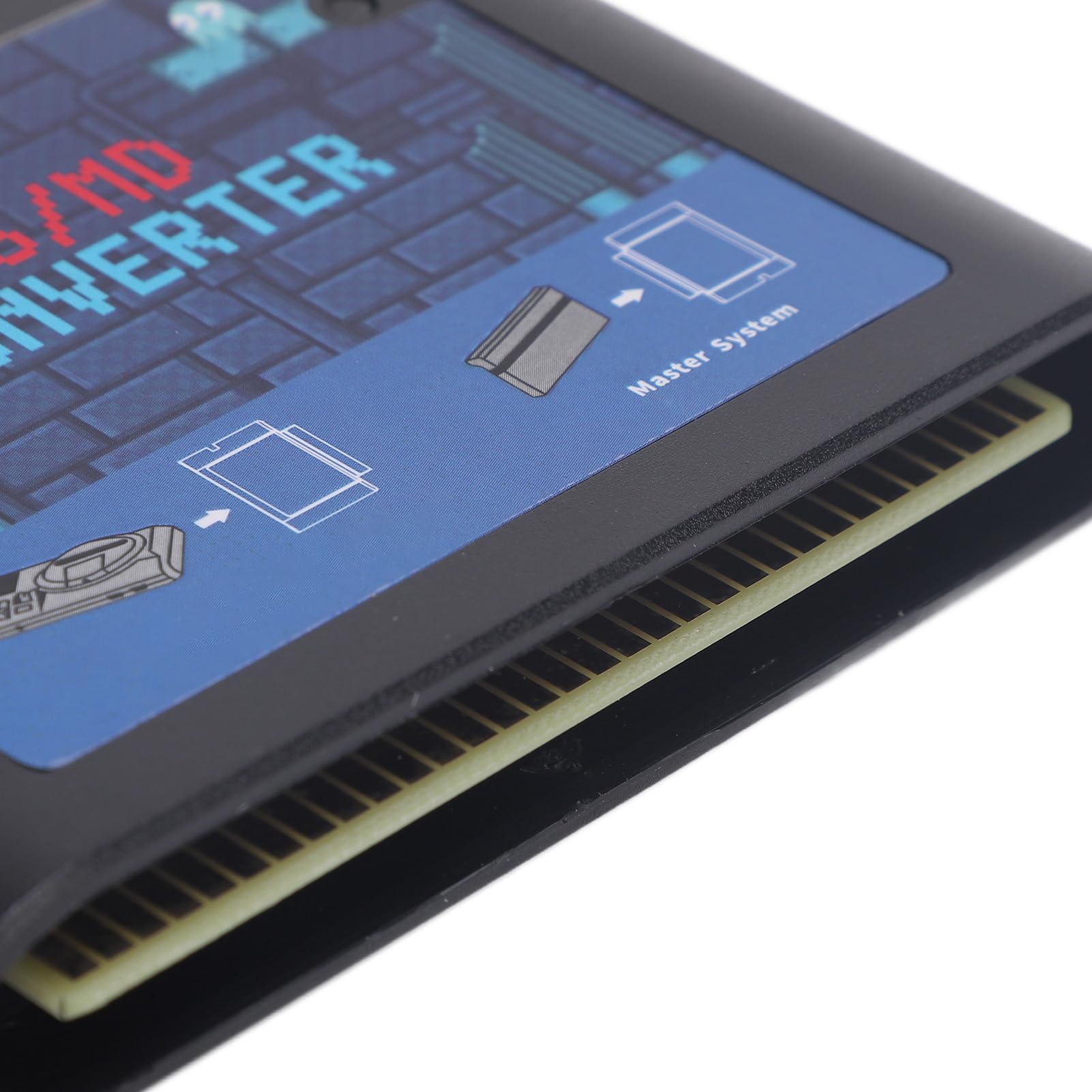 per Retron Mega Drive Converter, MS a MD Game Card Adapter Converter per Retron 5 3 2 per Mega Drive per (nero)