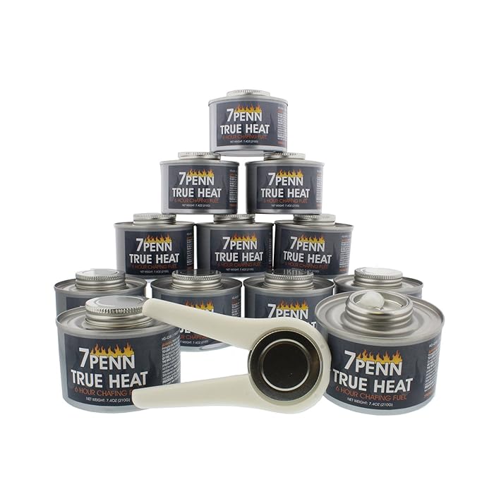 Buy 7Penn Chafing Fuel Cans with Opener 12pk 6hr Canned Heat Fondue