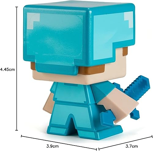 Miniatura 7 de Minecraft 2021 - Figura de edición especial - Steve de tamaño grande con armadura de diamante para festival en vivo de Minecraft, juguete de acción