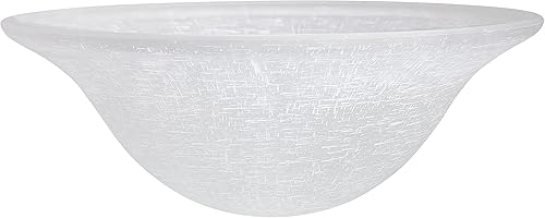 Vista 45 de Aspen Creative Frosted 23100-01A Pantalla de vidrio de repuesto estilo transicional estilo antorcha, 5 pulgadas de alto x 12-7/8 pulgadas