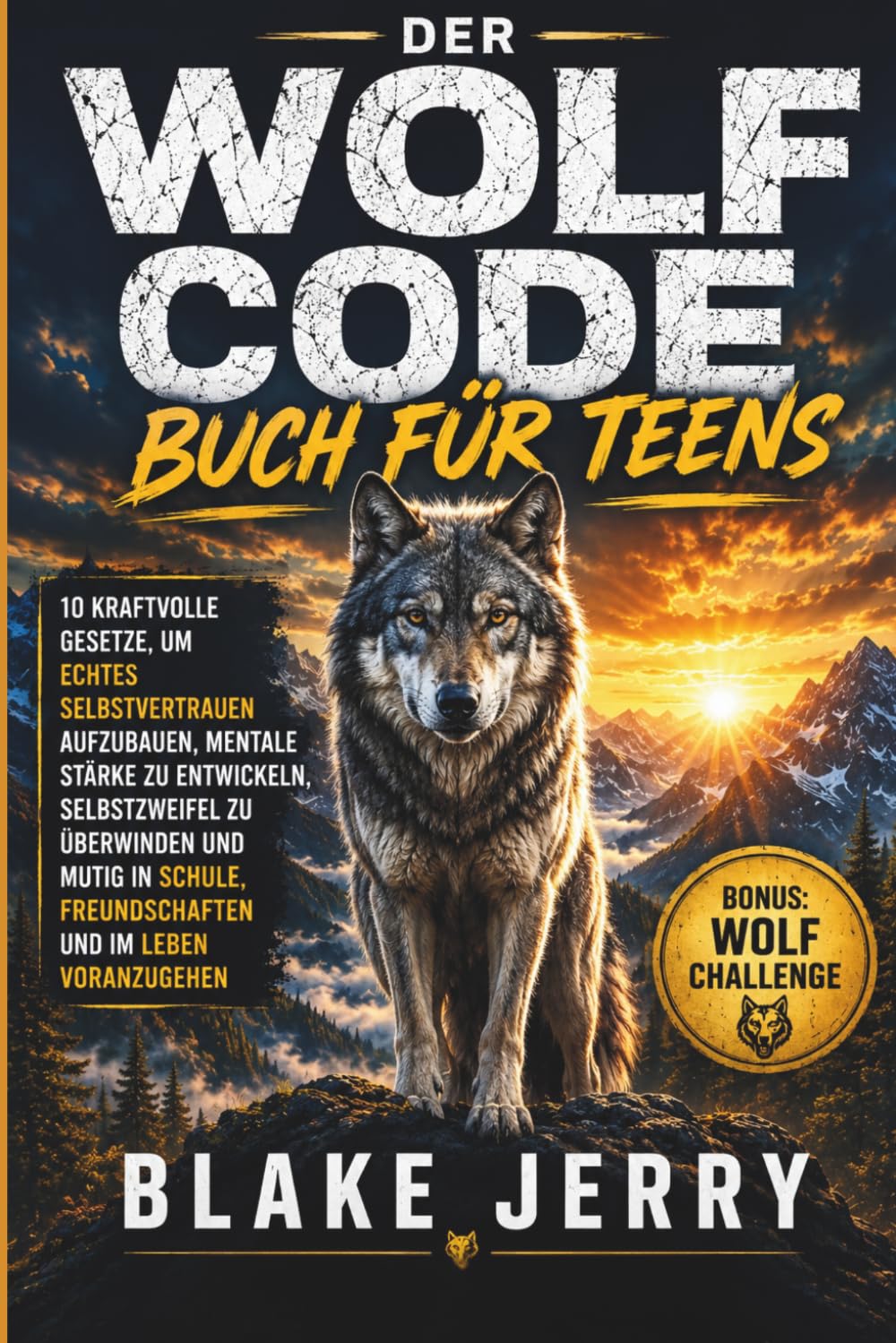The Wolf Code Book for Teens Auf Deutsch: 10 kraftvolle Gesetze, um echtes Selbstvertrauen aufzubauen, mentale Stärke zu entwickeln, Selbstzweifel zu ... Freundschaften und im Leben voranzugehen