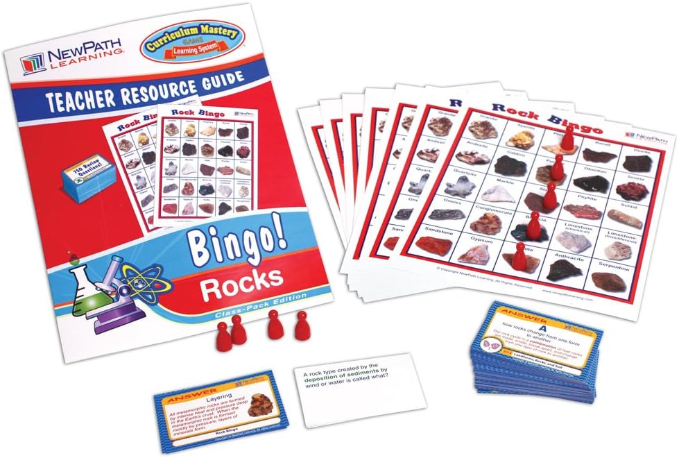 NewPath Learning Rock Bingo Game, Grade 5-9
