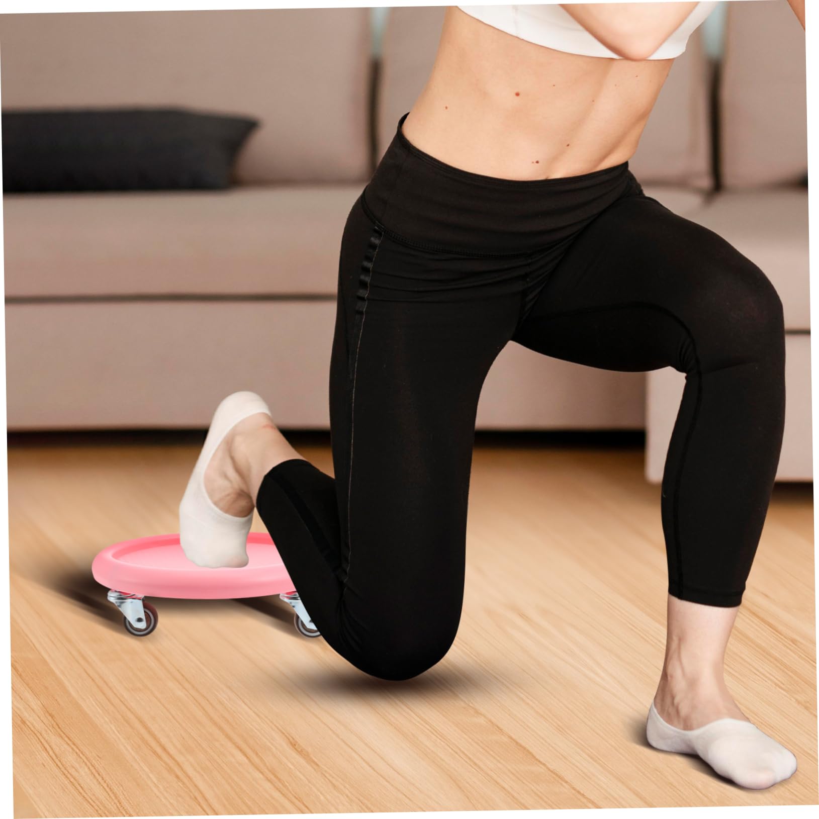 KOMBIUDA Ruota Addominale Fitness Attrezzo Per Esercizi Addominali Con Tappetino Addominale Per Allenamento A Casa Multidirezionale E Sicuro