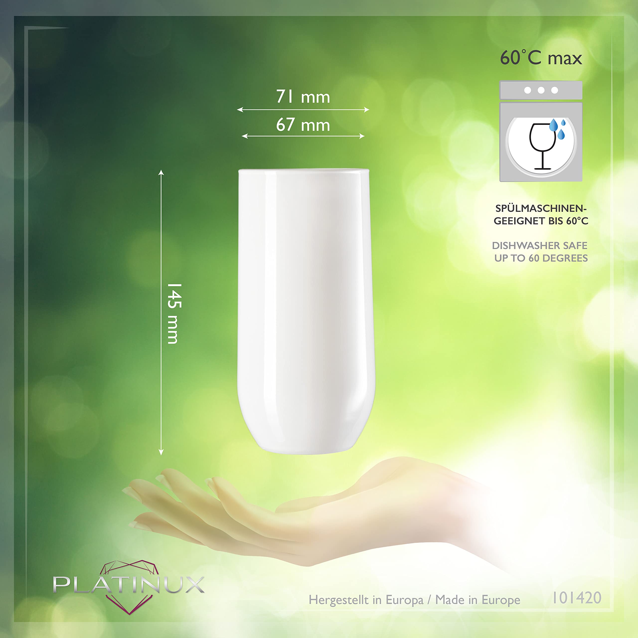 Lot De 12 Verres élégants En Verre - 6 Petits (240 Ml) Et 6 Grands (360 Ml) - Passe Au Lave-vaisselle