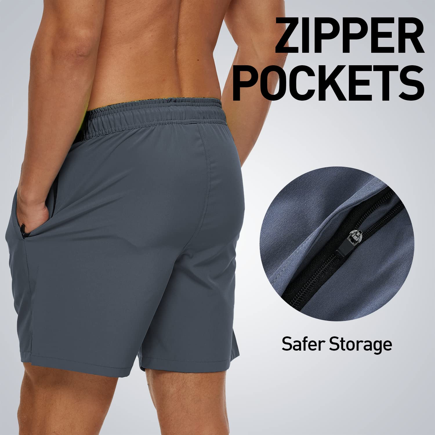 Arcweg Pantaloncini da Bagno Uomo Asciugatura Veloce Calzoncini da Bango Mare Beach Costume da Bagno Fodera Rete con Taschino e Coulisse Trunks