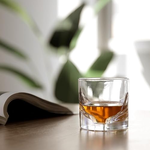 Miniatura 6 de LIITON - Juego de 4 vasos para whisky Gran Canyon Vaso de whisky pesado de estilo clásico Everest, Everest Set, Transparente