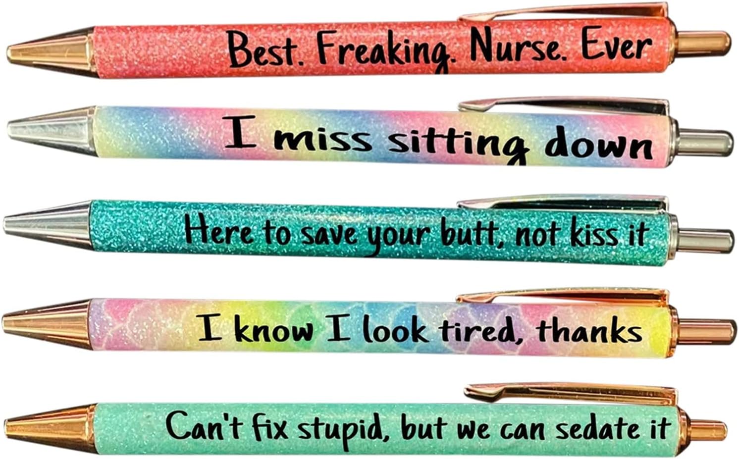 5PC Snarky Office Pens Demotivational Pens Funny Ballpoint