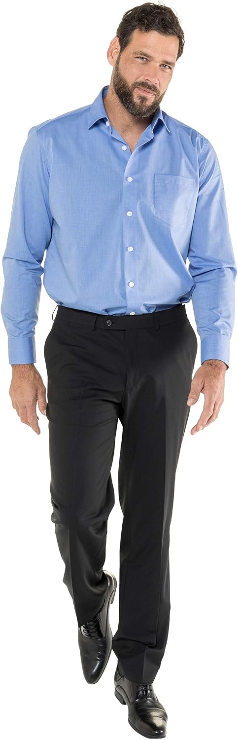 JP 1880 Menswear Big & Tall Plus Size L-8XL Easy Care Comfort Fit Wool Suit Pants 705516
