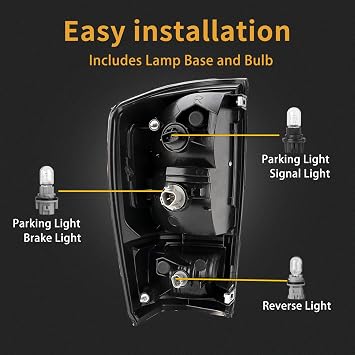 Right Tail Light Assembly Compatible With 2016-2023 To-yota Tacoma